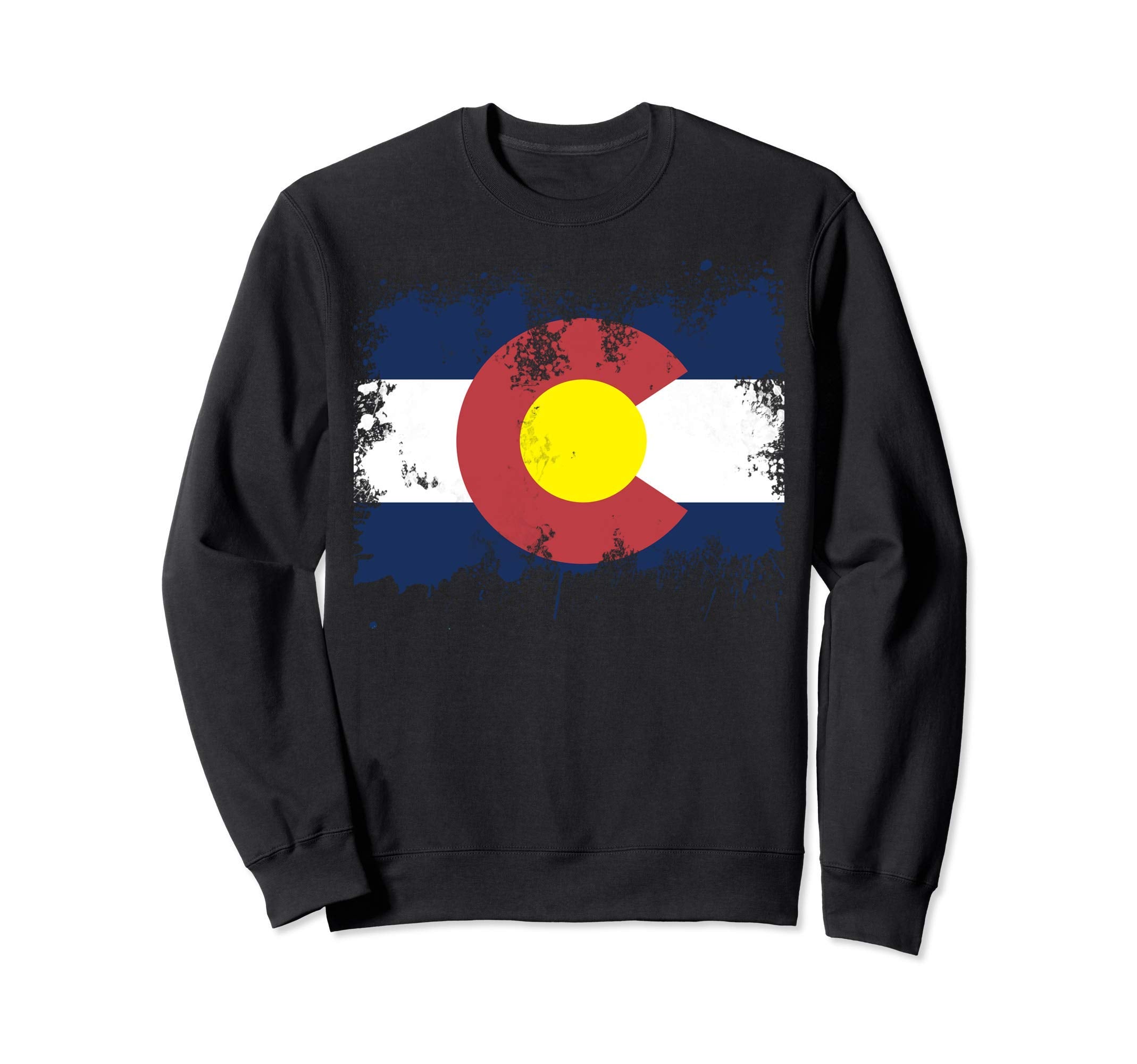 Colorado Flag Distressed Colorado Sweatshirt - Streetwear Style Unisex - T-Shirt, Sweatshirt, Hoodie
