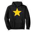 Grunge Alternative Distressed Yellow Star Hoodie - Novelty Apparel Unisex - T-Shirt, Sweatshirt, Hoodie