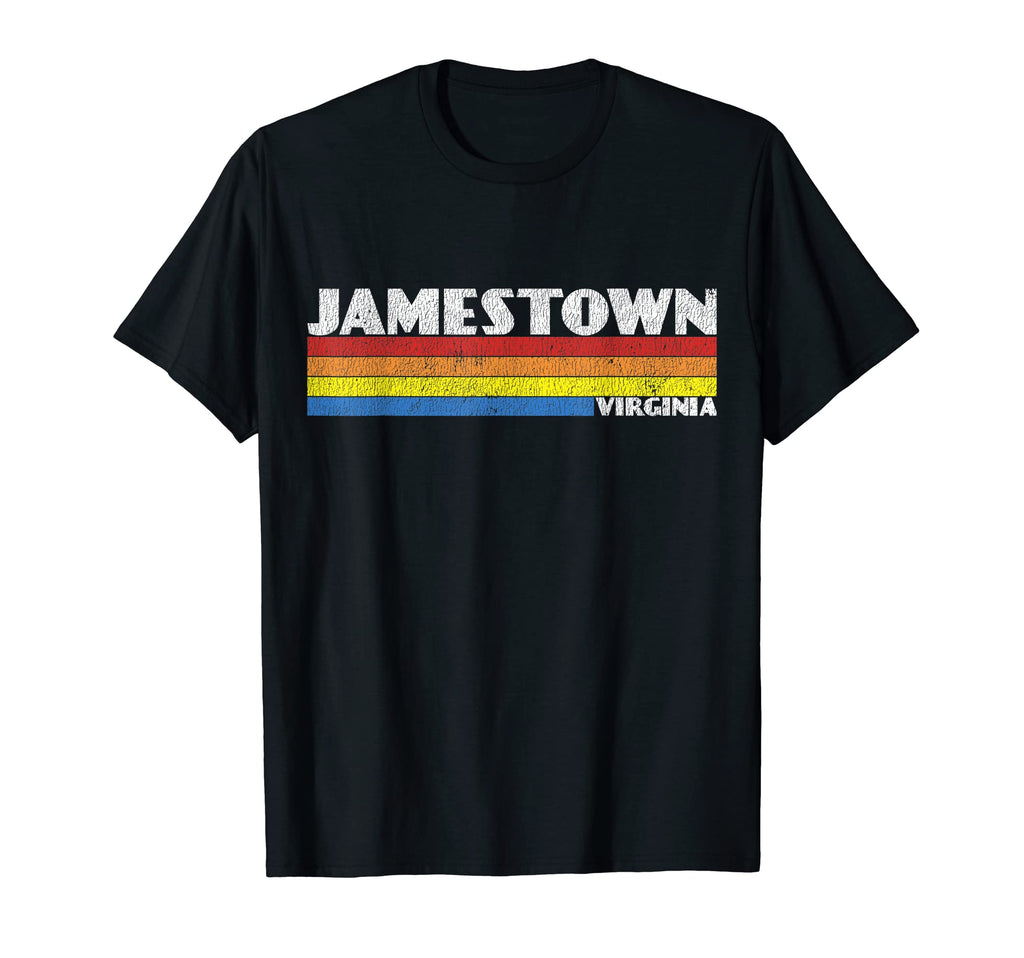 80S Virginia Va Souvenir Jamestown T-Shirt - Trendy Graphic Unisex - T-Shirt, Sweatshirt, Hoodie