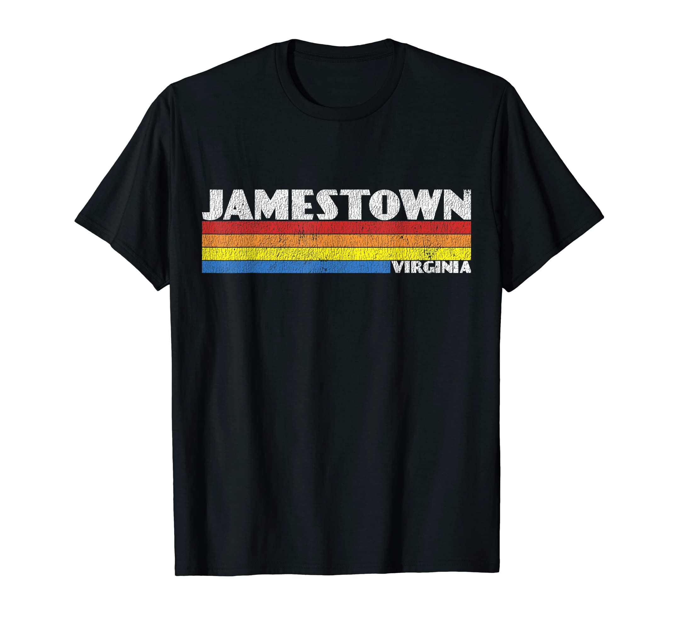 80S Virginia Va Souvenir Jamestown T-Shirt - Trendy Graphic Unisex - T-Shirt, Sweatshirt, Hoodie