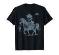 Cowboy Pomeranian Riding Horse Ufo T-Shirt - Custom Art Print for Adults - T-Shirt, Sweatshirt, Hoodie
