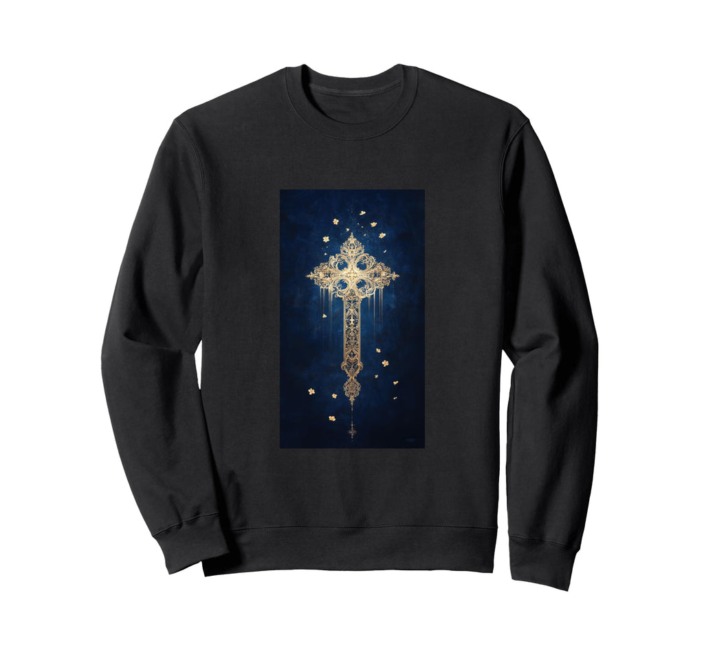 Gothic Cross Grunge Aesthetic Y2K Goth Sweatshirt - Trendy Graphic Unisex - T-Shirt, Sweatshirt, Hoodie