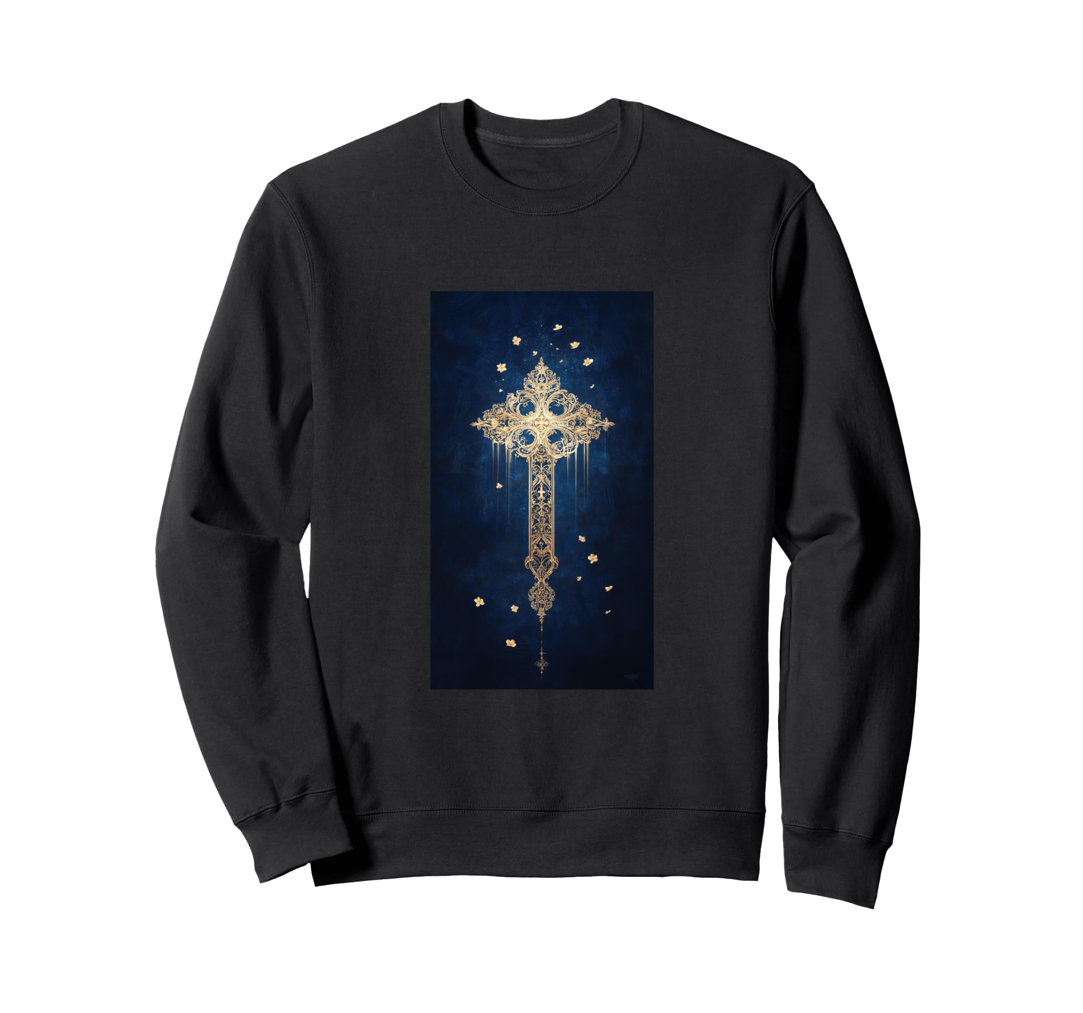 Gothic Cross Grunge Aesthetic Y2K Goth Sweatshirt - Trendy Graphic Unisex - T-Shirt, Sweatshirt, Hoodie