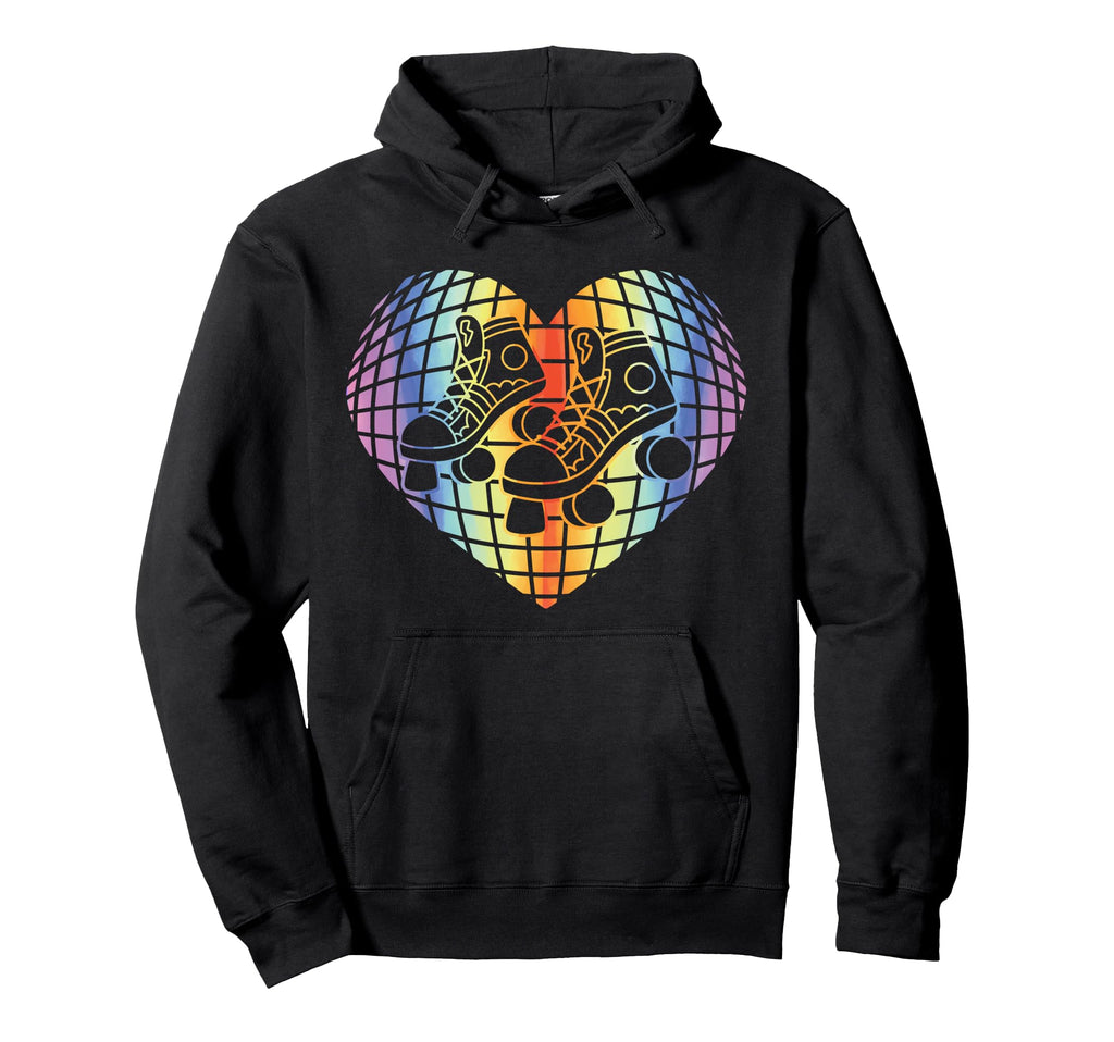 Roller Skating Skate 1970S Disco Ball Hoodie - Graphic Print Men Women - T-Shirt, Sweatshirt, Hoodie