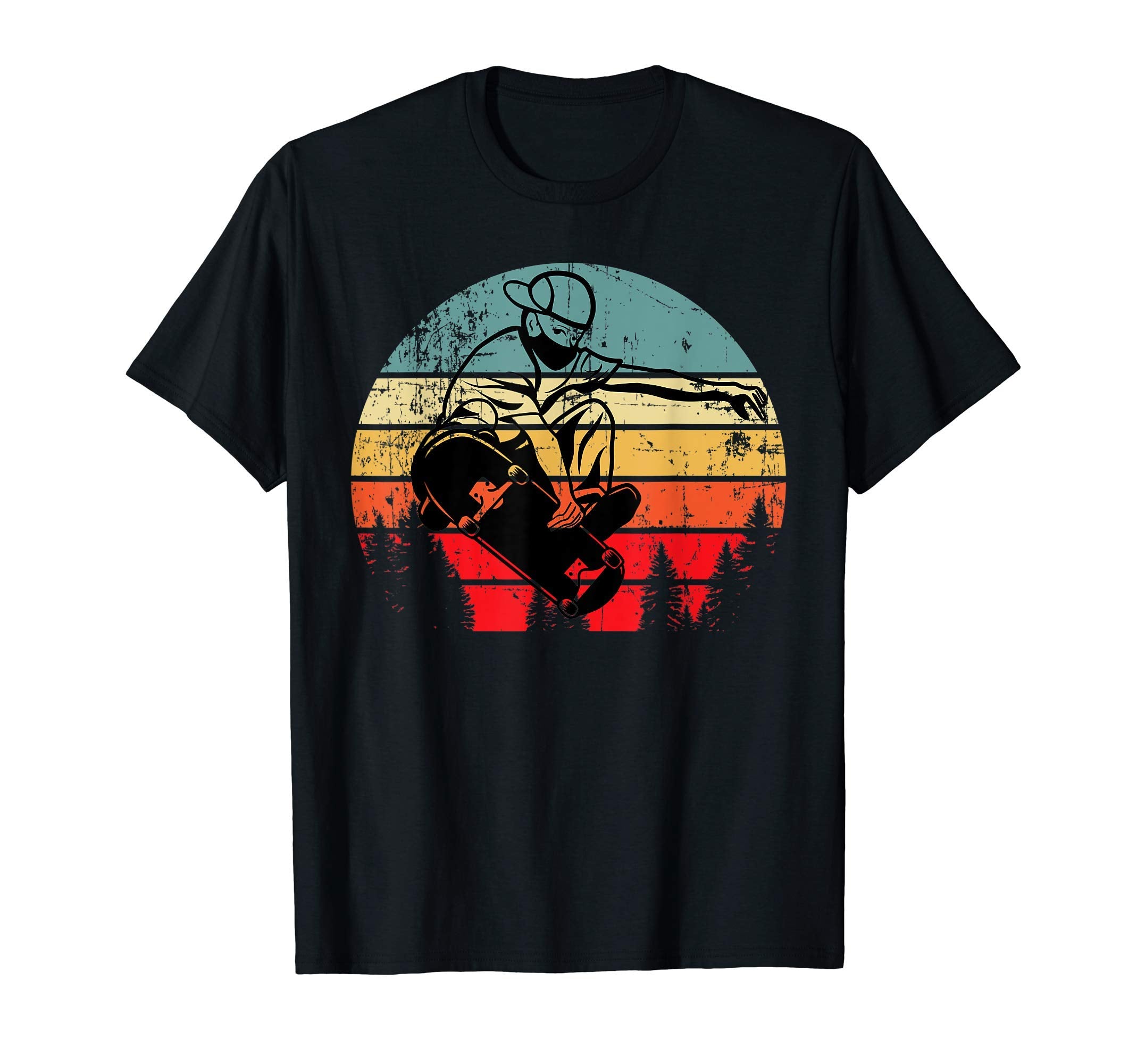 Skateboarding Skateboard Sunset T-Shirt - Casual Everyday Wear Men Women - T-Shirt, Sweatshirt, Hoodie