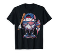 Baseball Drip Ice Cream 4Th July T-Shirt - Custom Art Print for Adults - T-Shirt, Sweatshirt, Hoodie
