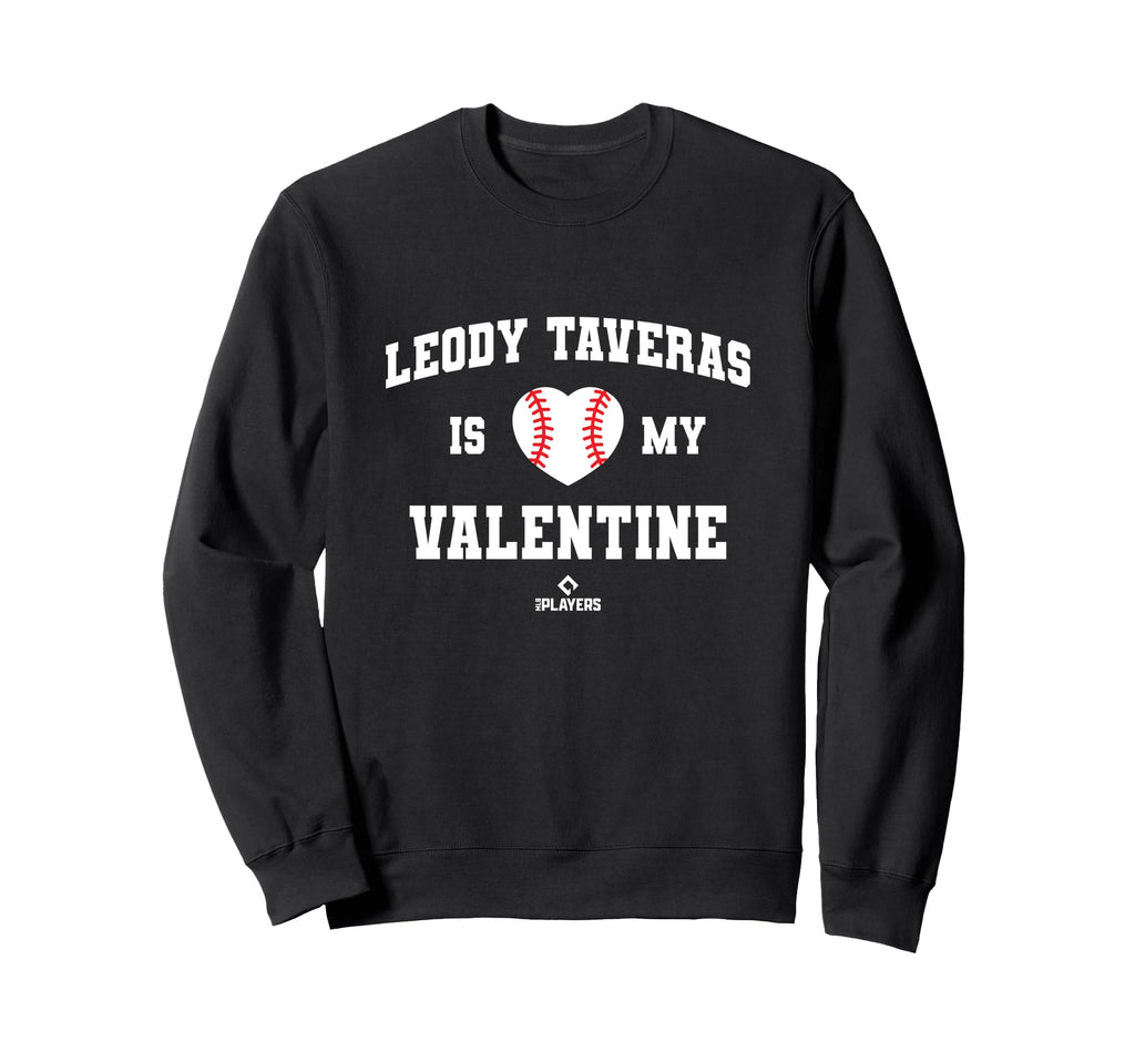 Leody Taveras Is My Valentine Baseball Sweatshirt - Graphic Print Unisex - T-Shirt, Sweatshirt, Hoodie