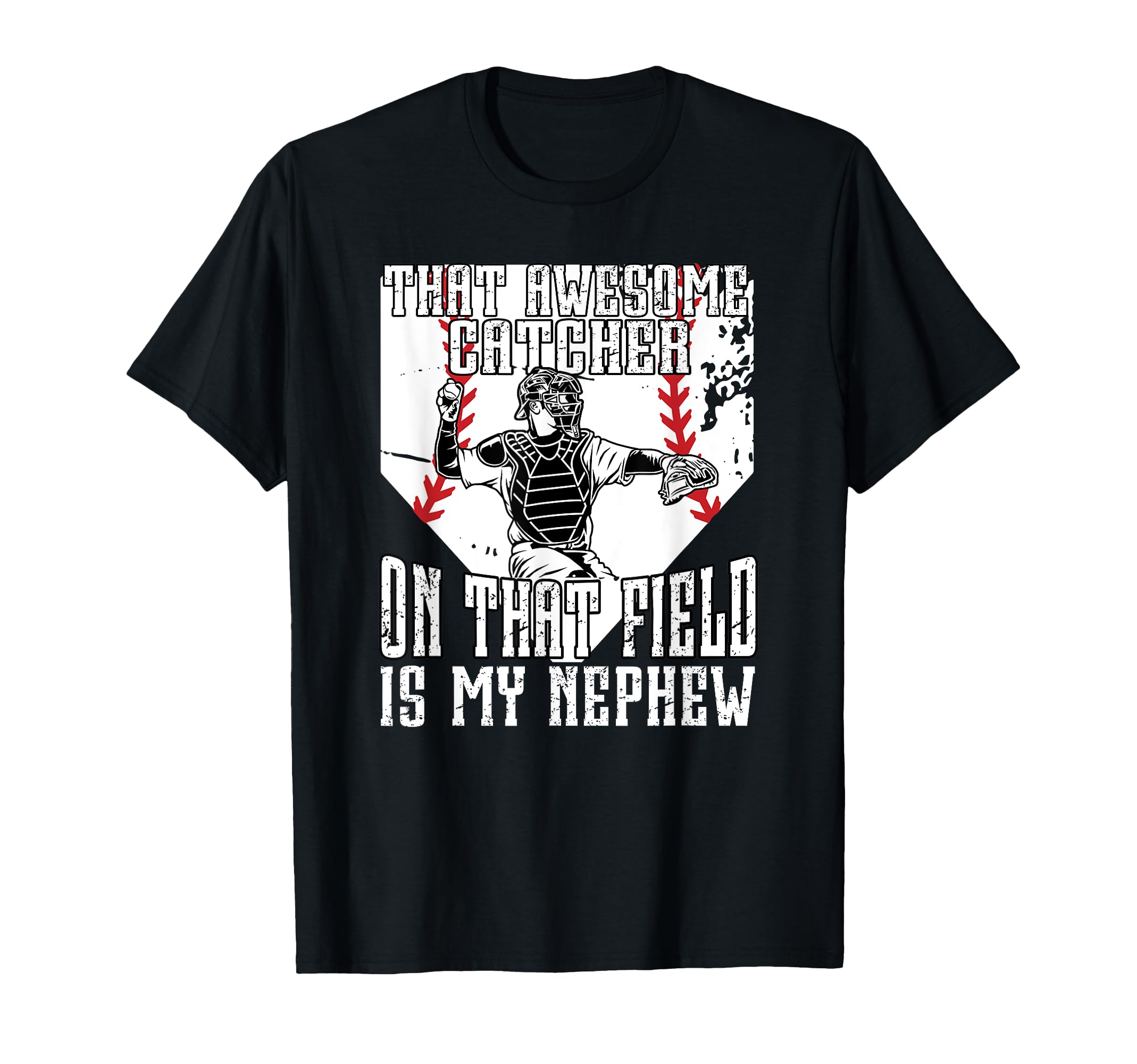 Baseball Catcher Uncle Proud Uncle T-Shirt - Aesthetic Graphic Men Women - T-Shirt, Sweatshirt, Hoodie
