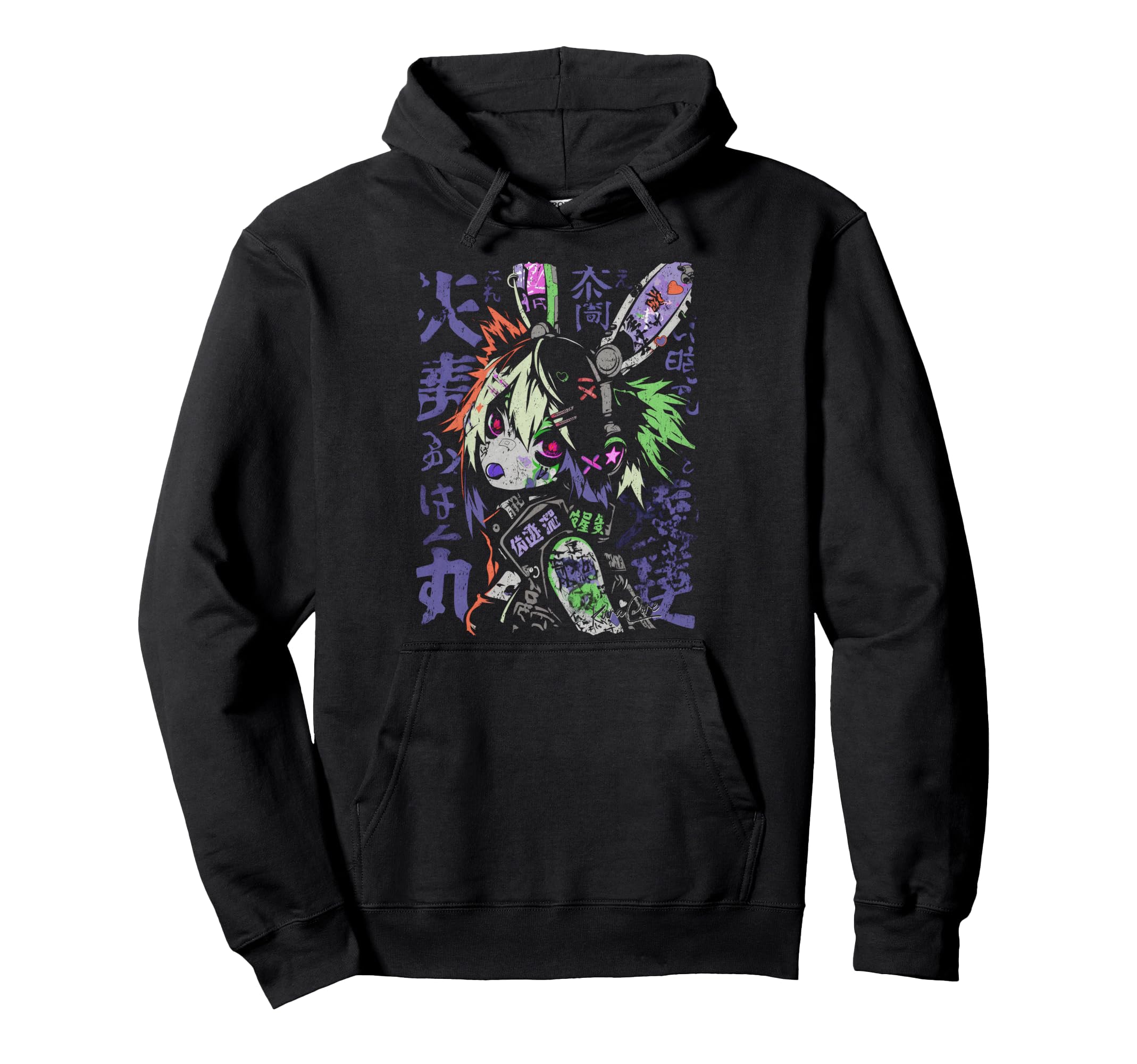 Japanese Streetwear Cyberpunk Y2K Hoodie - Trendy Graphic for Adults - T-Shirt, Sweatshirt, Hoodie