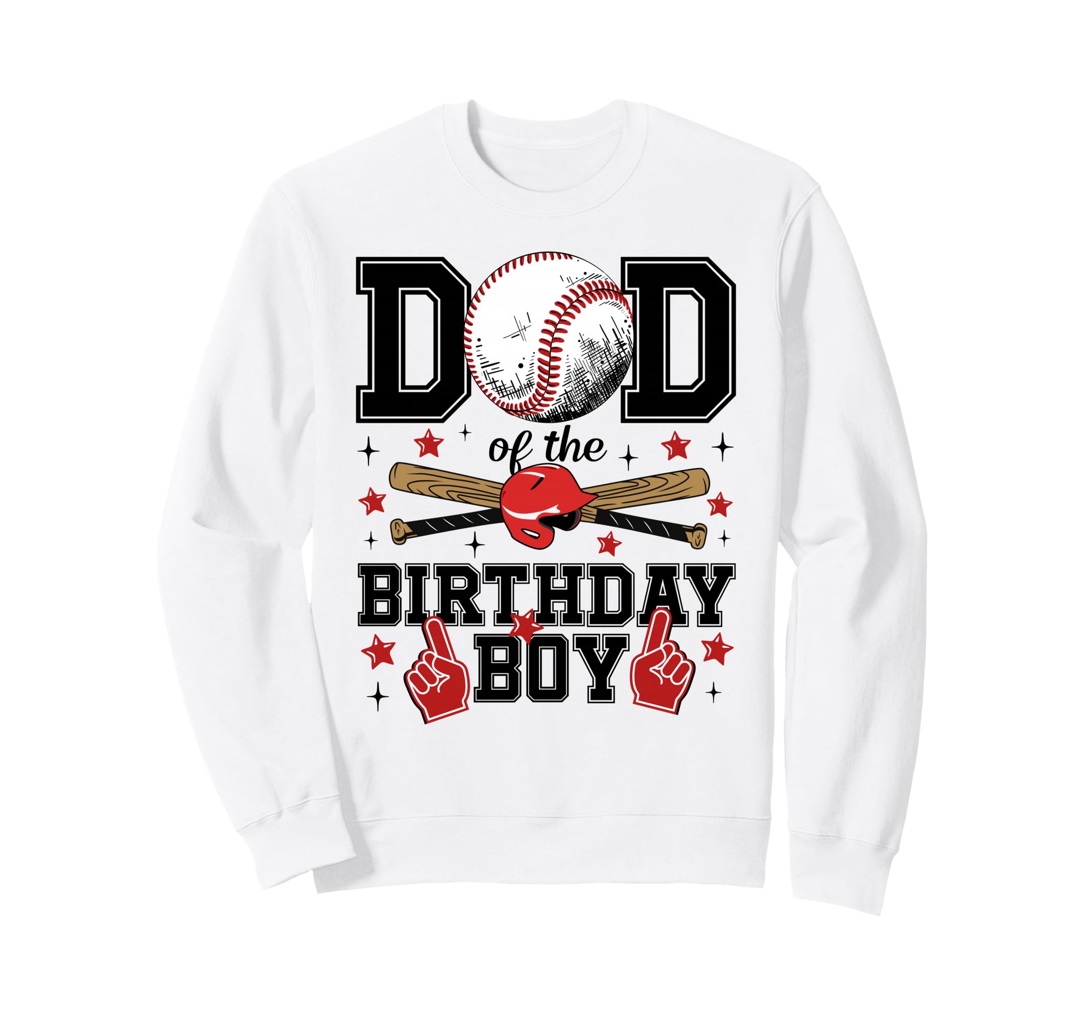 Dad Birthday Baseball Sport Family Sweatshirt - Custom Art Print Unisex - T-Shirt, Sweatshirt, Hoodie