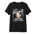 Baseball Sister Heart Doodle Game Day T-Shirt - Graphic Print Men Women - T-Shirt, Sweatshirt, Hoodie