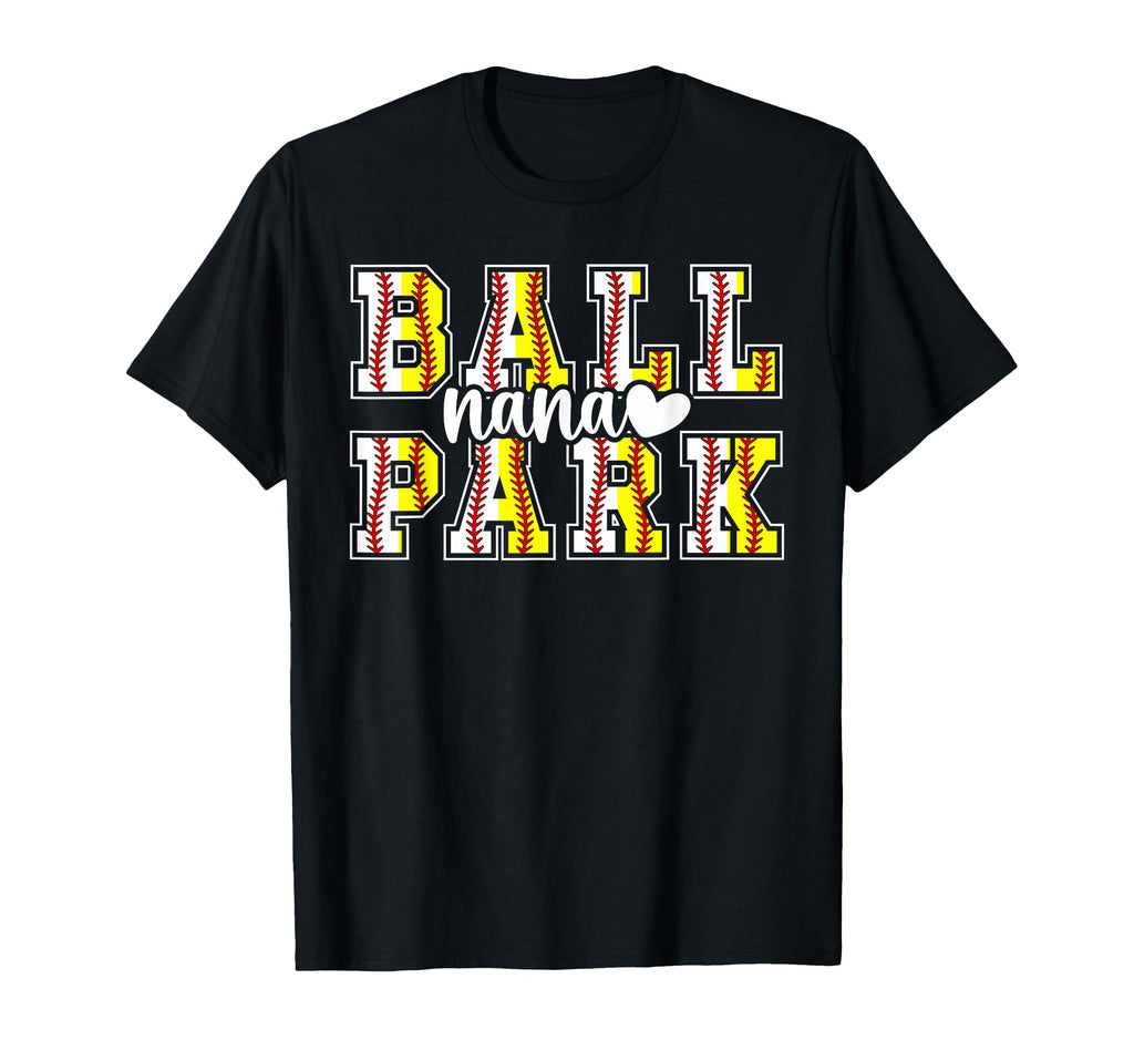 Ballpark Nana Grandma Softball Baseball T-Shirt - Unique Graphic Men Women - T-Shirt, Sweatshirt, Hoodie