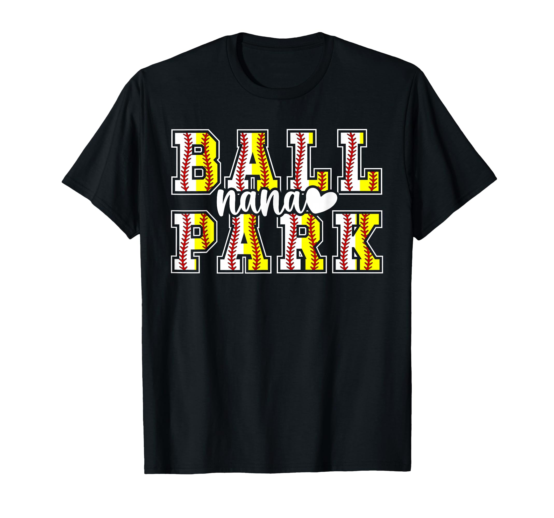 Ballpark Nana Grandma Softball Baseball T-Shirt - Unique Graphic Men Women - T-Shirt, Sweatshirt, Hoodie