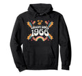 Groovy Since 1966 Birthday Flower Power Hoodie - Aesthetic Graphic Unisex - T-Shirt, Sweatshirt, Hoodie