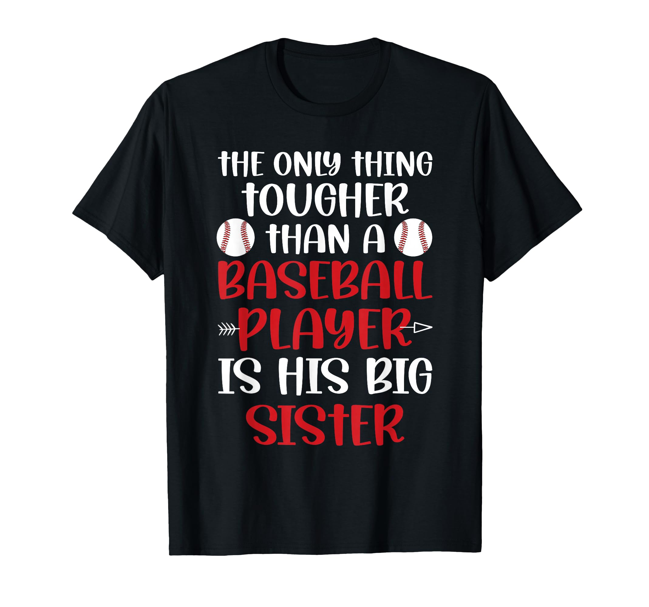 Big Sister Baseball Sister Baseball T-Shirt - Custom Art Print Unisex - T-Shirt, Sweatshirt, Hoodie