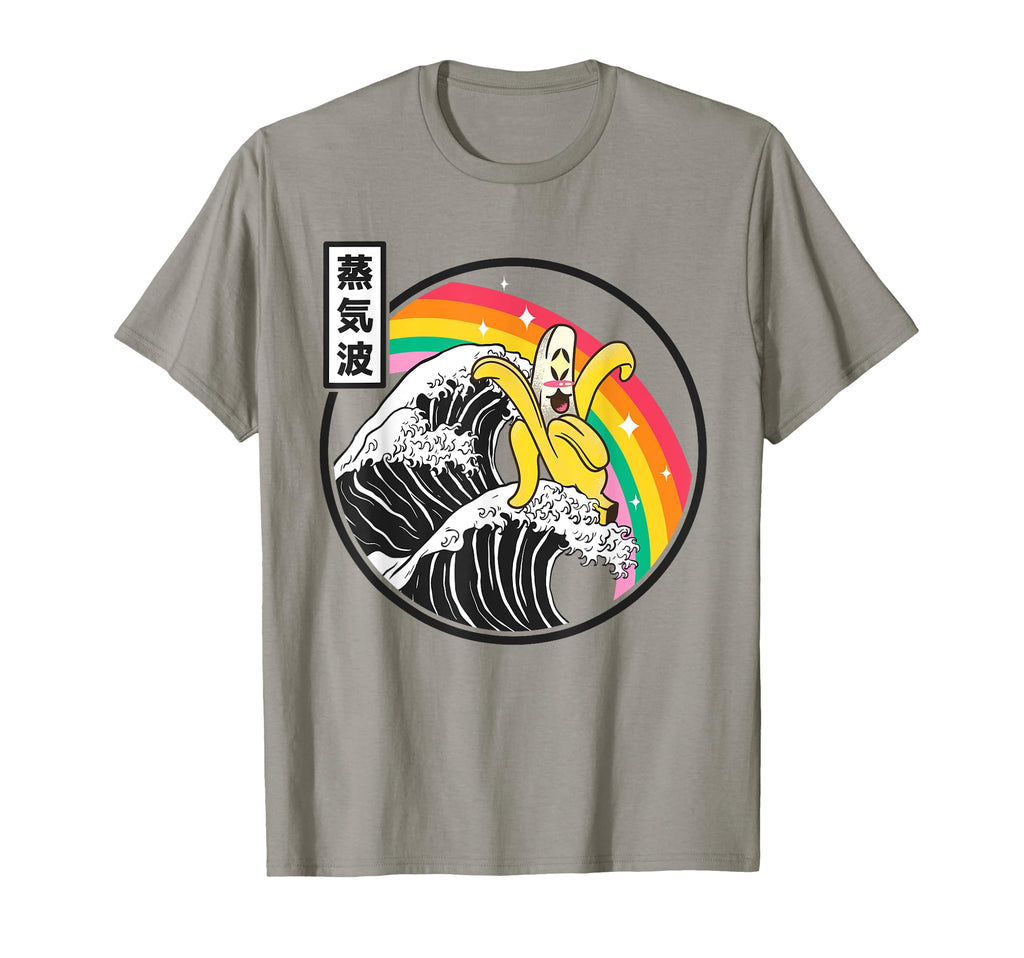Japanese Banana Great Wave Kawaii T-Shirt - Minimalist Print Unisex - T-Shirt, Sweatshirt, Hoodie