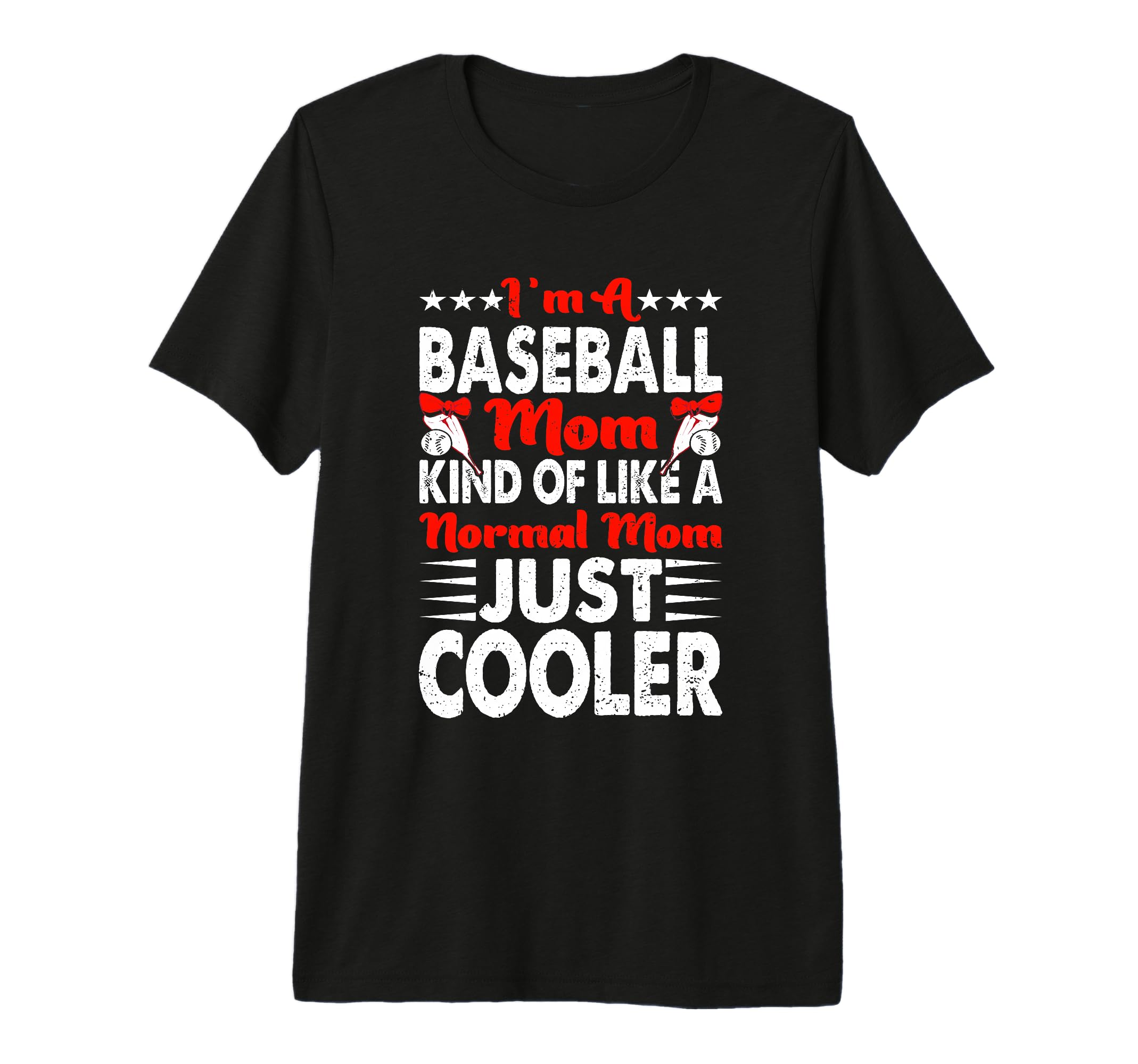 Im Baseball Mom Kind Like Normal Mom T-Shirt - Minimalist Print Men Women - T-Shirt, Sweatshirt, Hoodie