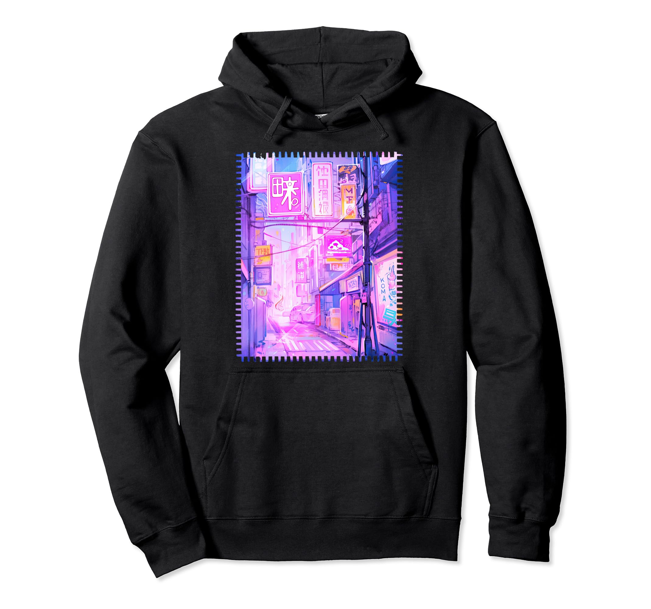Japan City Pop Anime Vaporwave Kawaii Hoodie - Unique Graphic for Adults - T-Shirt, Sweatshirt, Hoodie