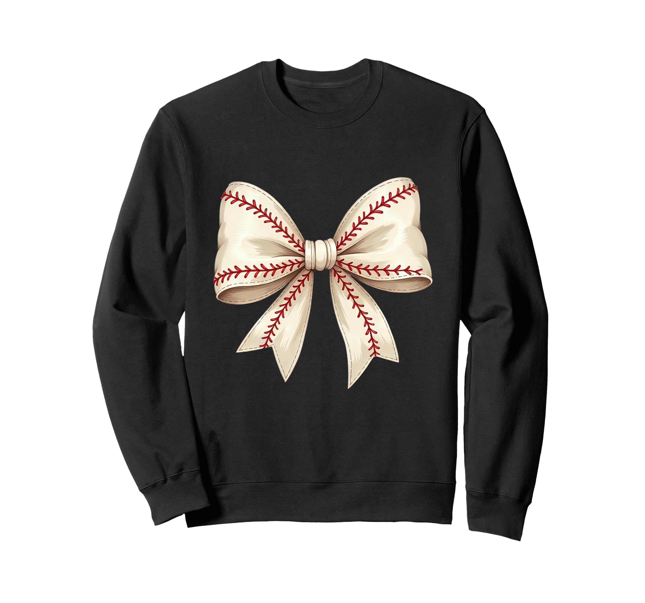 Baseball Coquette Bow Mom Baseball Sweatshirt - Minimalist Print Unisex - T-Shirt, Sweatshirt, Hoodie