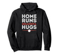 Baseball Homeruns Grandpa Hugs Family Hoodie - Graphic Print for Adults - T-Shirt, Sweatshirt, Hoodie
