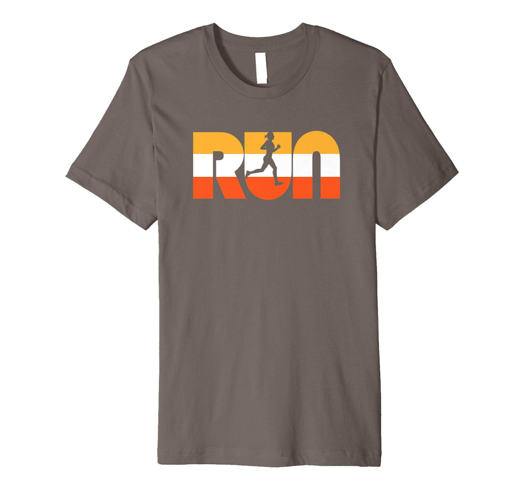 Run Seventies Color Typography T-Shirt - Casual Everyday Wear Unisex - T-Shirt, Sweatshirt, Hoodie
