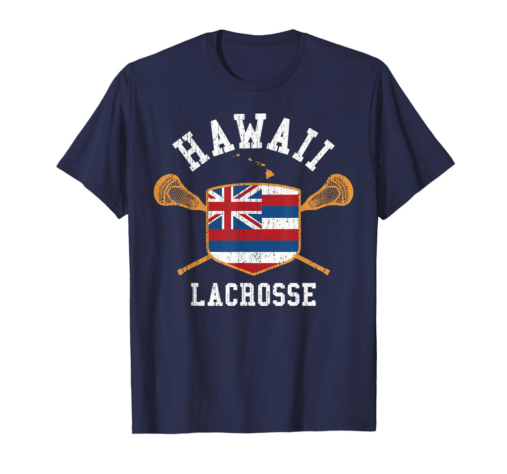 Hawaii Lacrosse Aloha State Flag Lax T-Shirt - Streetwear Style for Adults - T-Shirt, Sweatshirt, Hoodie