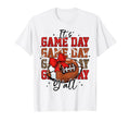 Football Lover Coquette Bow Game Day T-Shirt - Novelty Apparel for Adults - T-Shirt, Sweatshirt, Hoodie