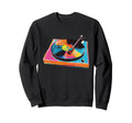 Music Lover Dj Turntable Vinyl Sweatshirt - Trendy Graphic Men Women - T-Shirt, Sweatshirt, Hoodie