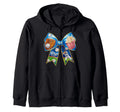 Baseball Bow Popcorn Glove Bat Player Sweatshirt - Novelty Apparel Unisex - T-Shirt, Sweatshirt, Hoodie