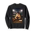 Funny Orange Cat Iced Coffee I Live Sweatshirt - Unique Graphic Unisex - T-Shirt, Sweatshirt, Hoodie