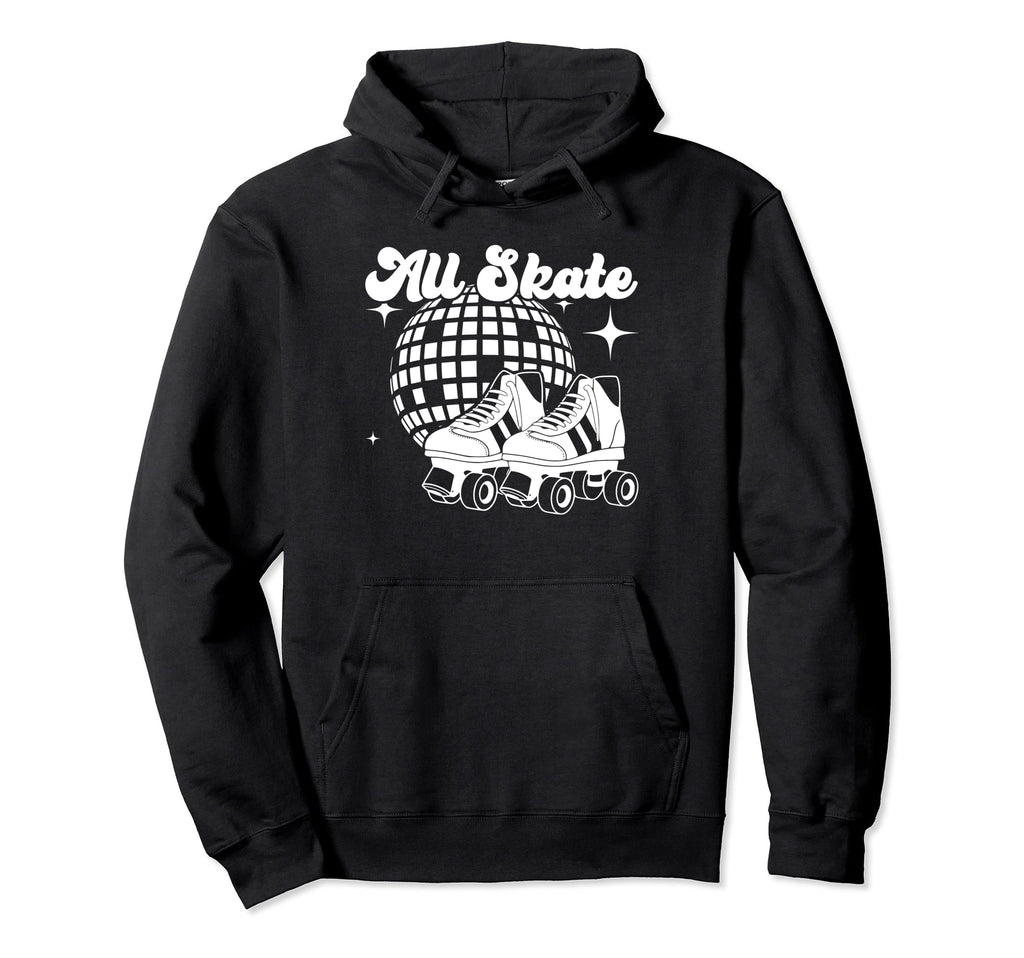 All Skate 70S Disco Roller Skating Rink Ball Hoodie - Graphic Print Unisex - T-Shirt, Sweatshirt, Hoodie