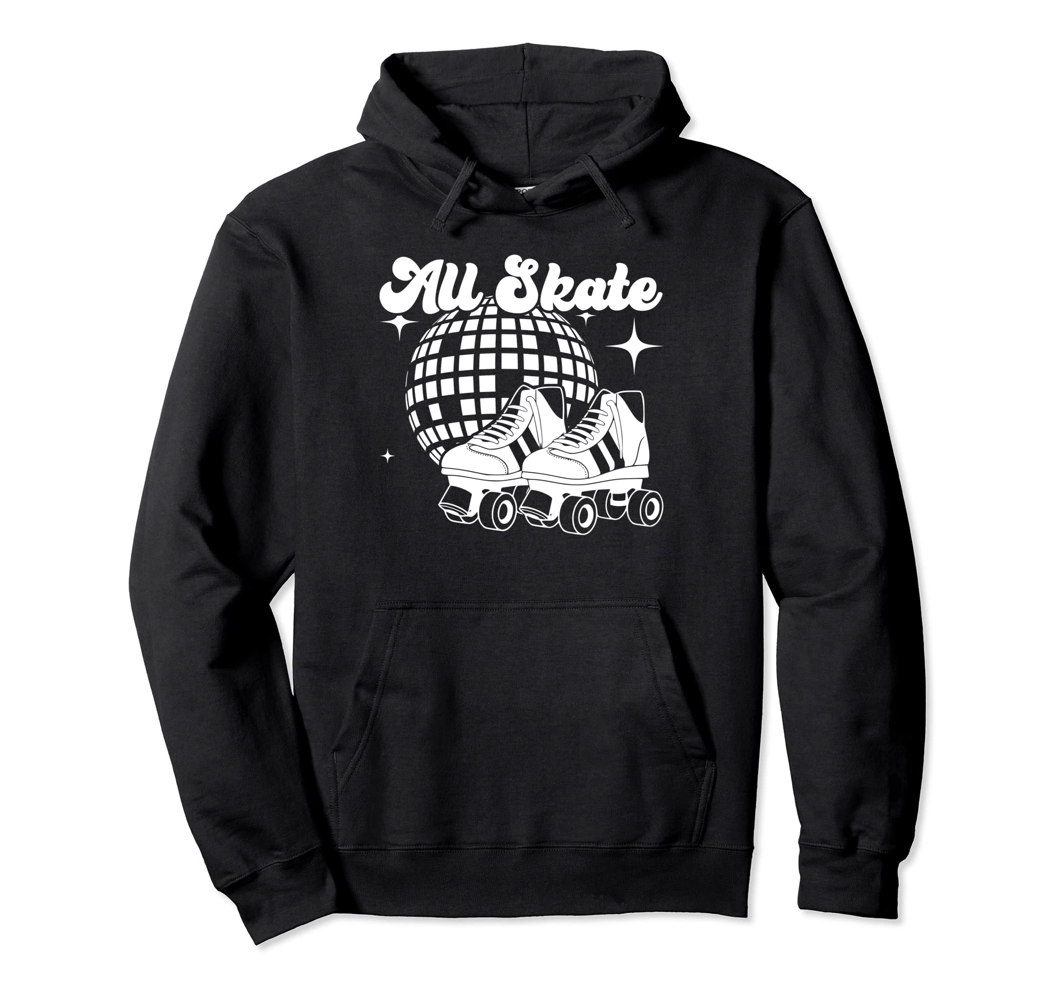 All Skate 70S Disco Roller Skating Rink Ball Hoodie - Graphic Print Unisex - T-Shirt, Sweatshirt, Hoodie