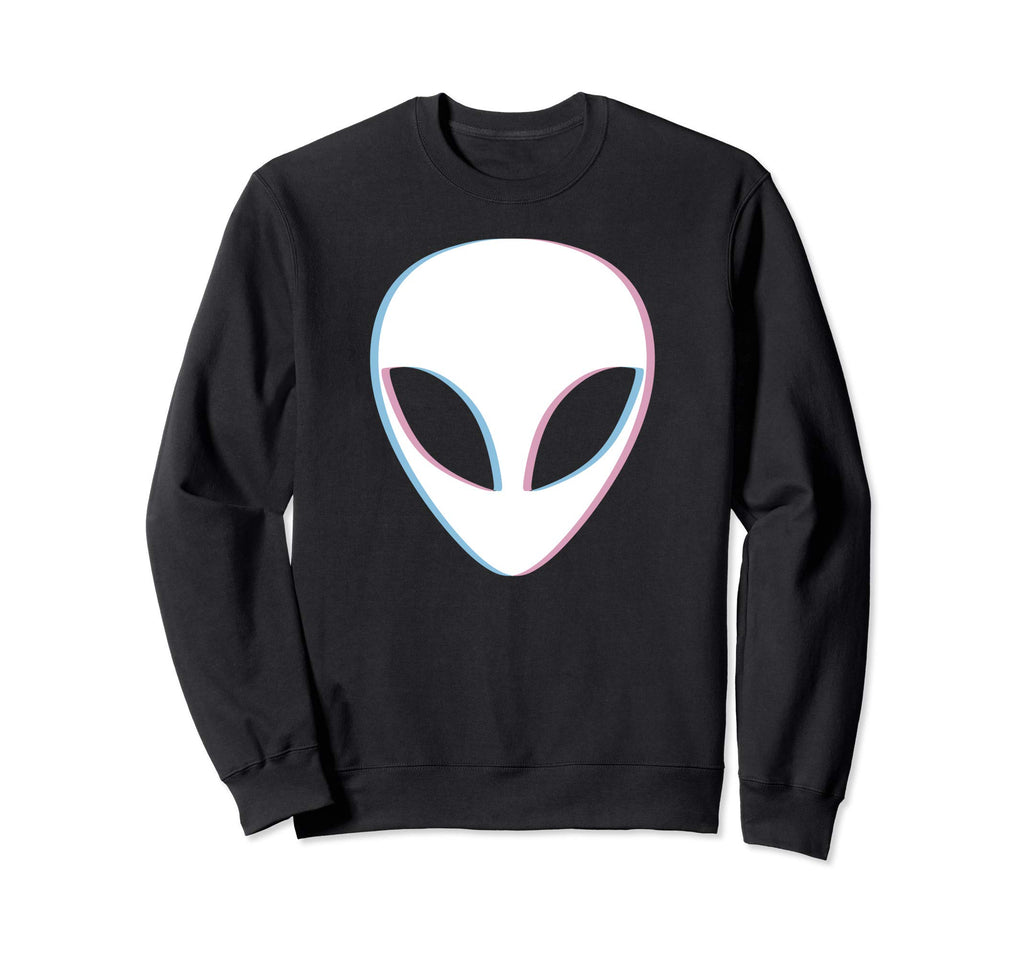 Alien Vaporwave Pastel Goth Sweatshirt - Minimalist Print Men Women - T-Shirt, Sweatshirt, Hoodie