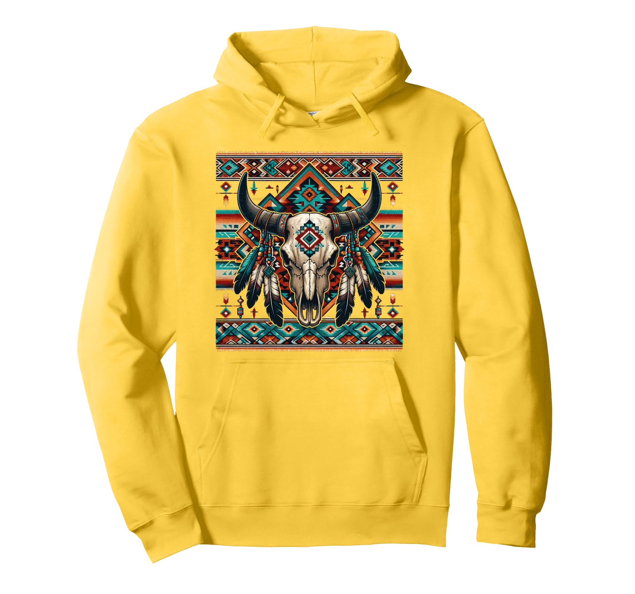 Western Boho Aztec Pattern Hoodie - Aesthetic Graphic for Adults - T-Shirt, Sweatshirt, Hoodie