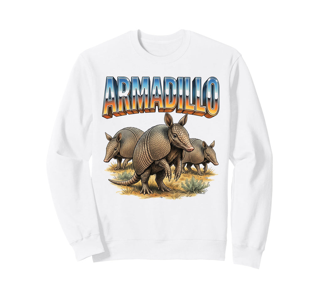 Armadillo 70S 90S Armadillo Animal Sweatshirt - Custom Art Print Men Women - T-Shirt, Sweatshirt, Hoodie