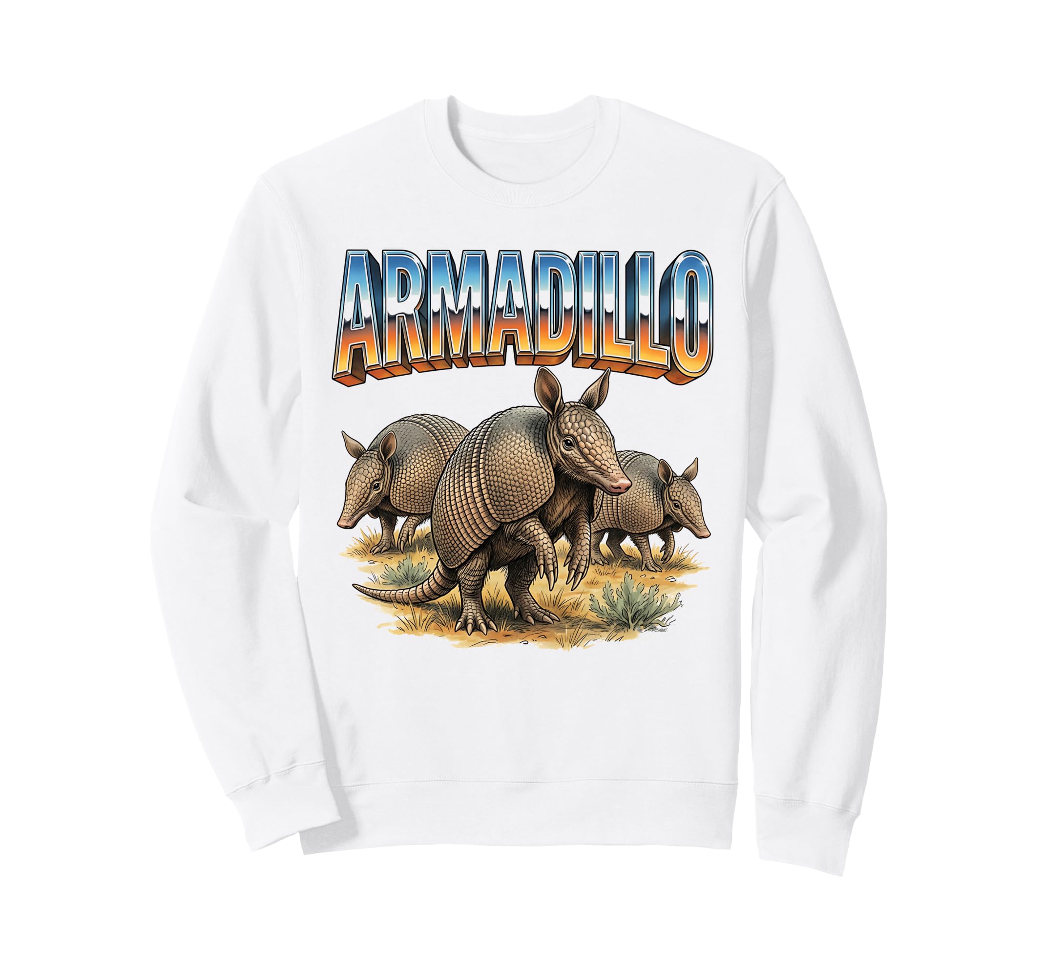 Armadillo 70S 90S Armadillo Animal Sweatshirt - Custom Art Print Men Women - T-Shirt, Sweatshirt, Hoodie