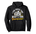 Photo Camera Photographer Flash Hoodie - Fun Novelty Design for Adults - T-Shirt, Sweatshirt, Hoodie