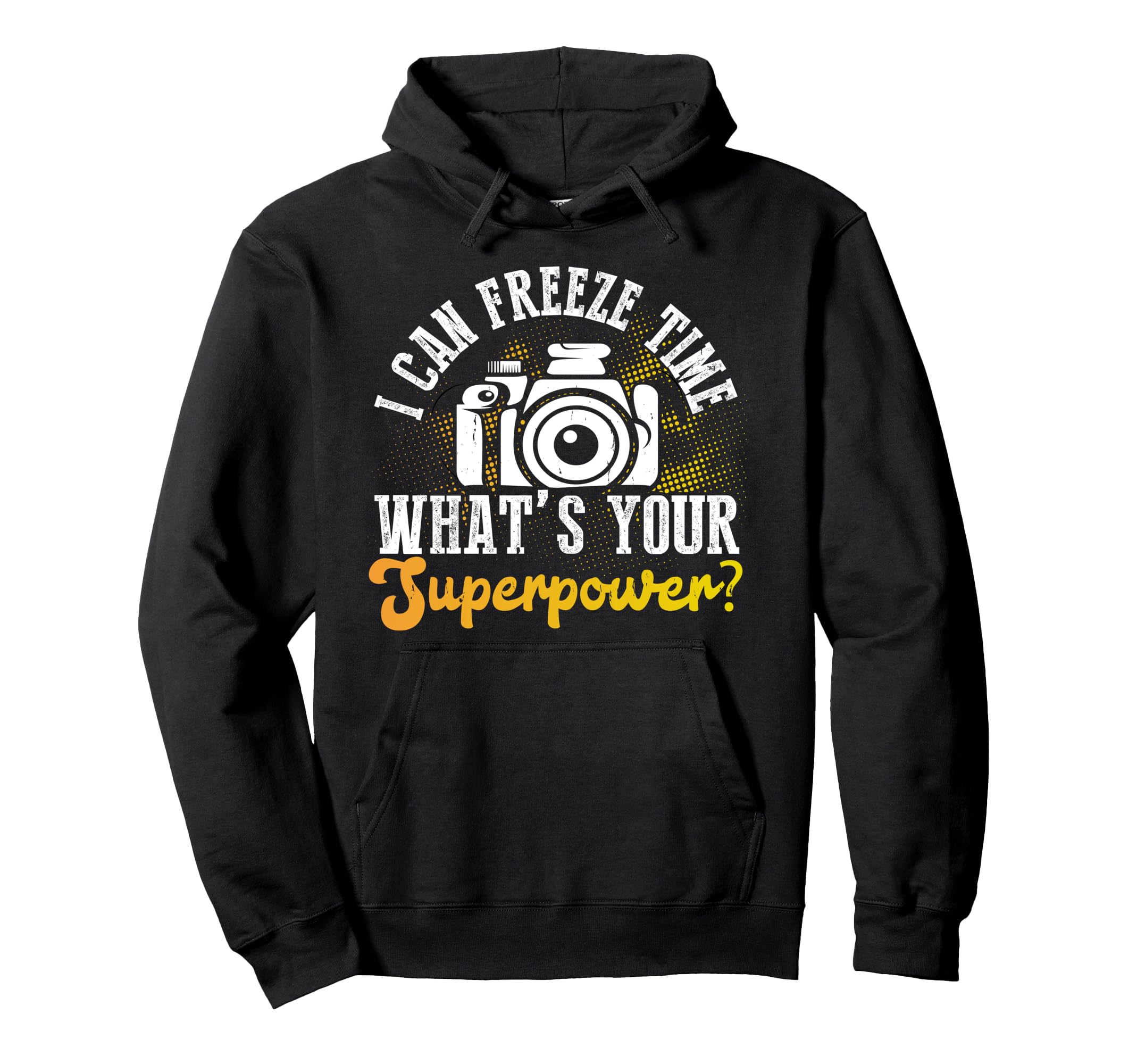 Photo Camera Photographer Flash Hoodie - Fun Novelty Design for Adults - T-Shirt, Sweatshirt, Hoodie