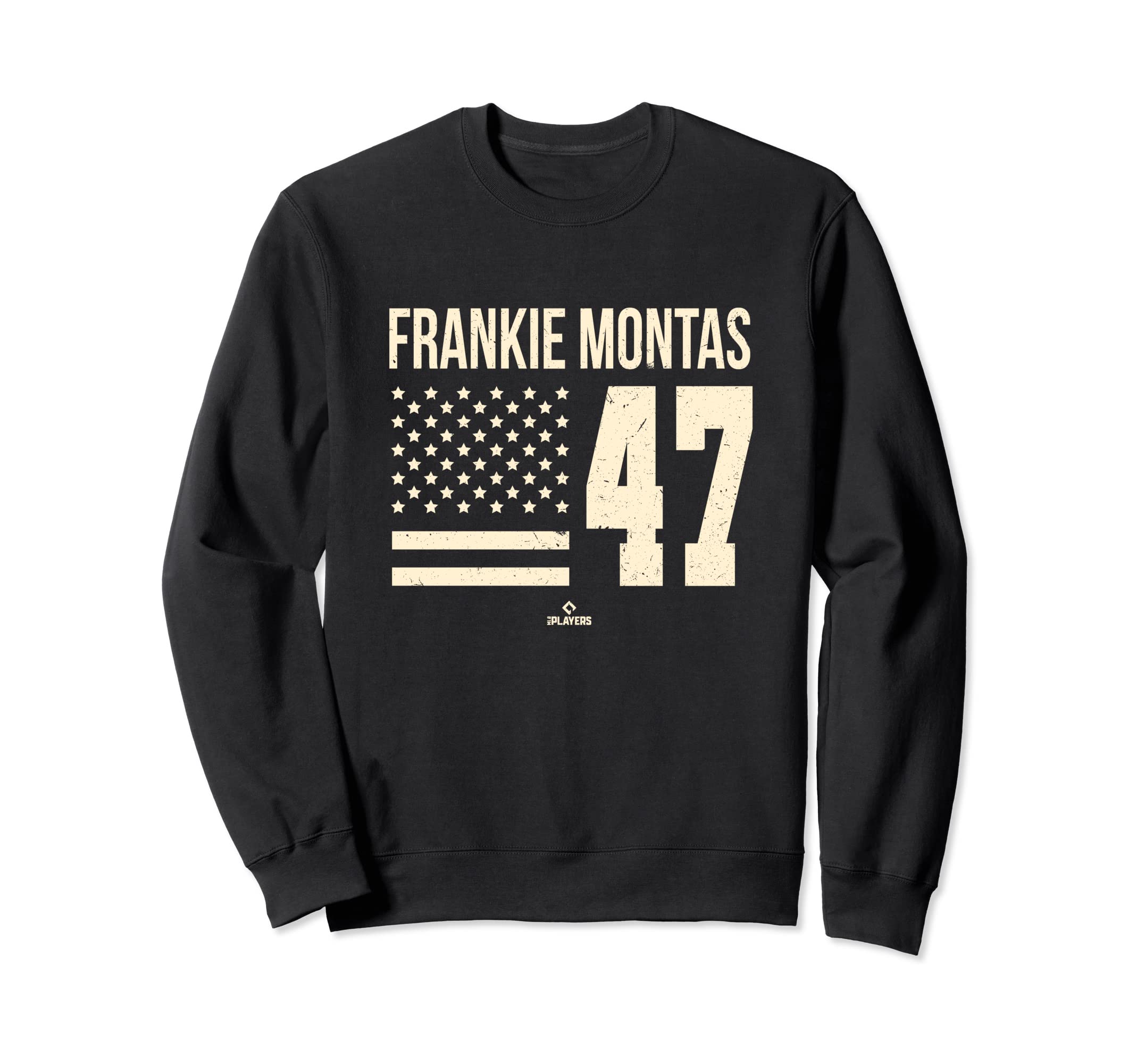 Frankie Montas Flag Baseball Oakland Sweatshirt - Unique Graphic Unisex - T-Shirt, Sweatshirt, Hoodie
