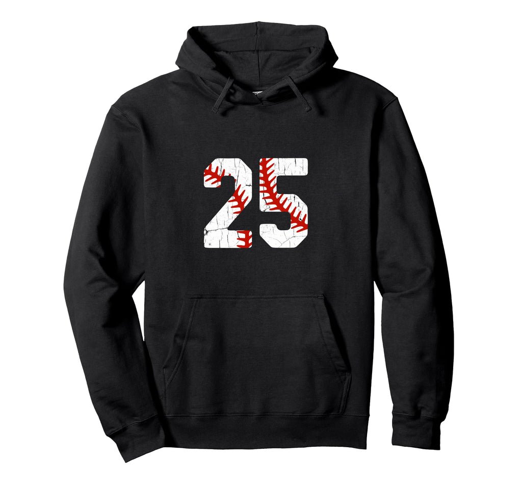 Baseball Player Jersey Number 25 Hoodie - Casual Everyday Wear for Adults - T-Shirt, Sweatshirt, Hoodie