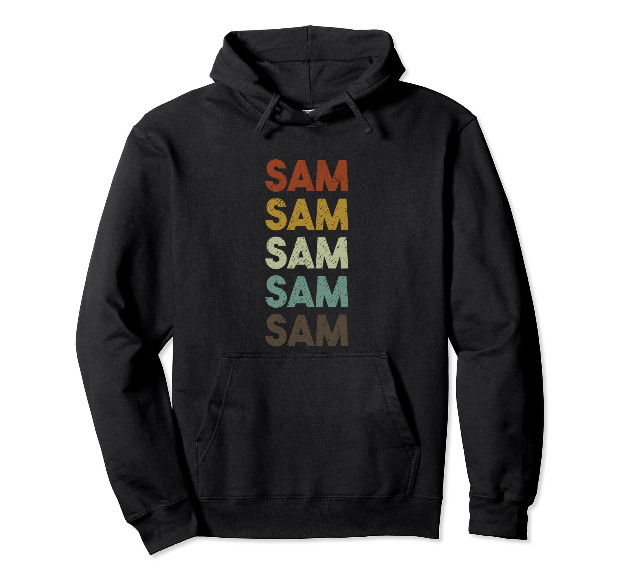 Sam Distressed Hoodie - Trendy Graphic for Adults - T-Shirt, Sweatshirt, Hoodie