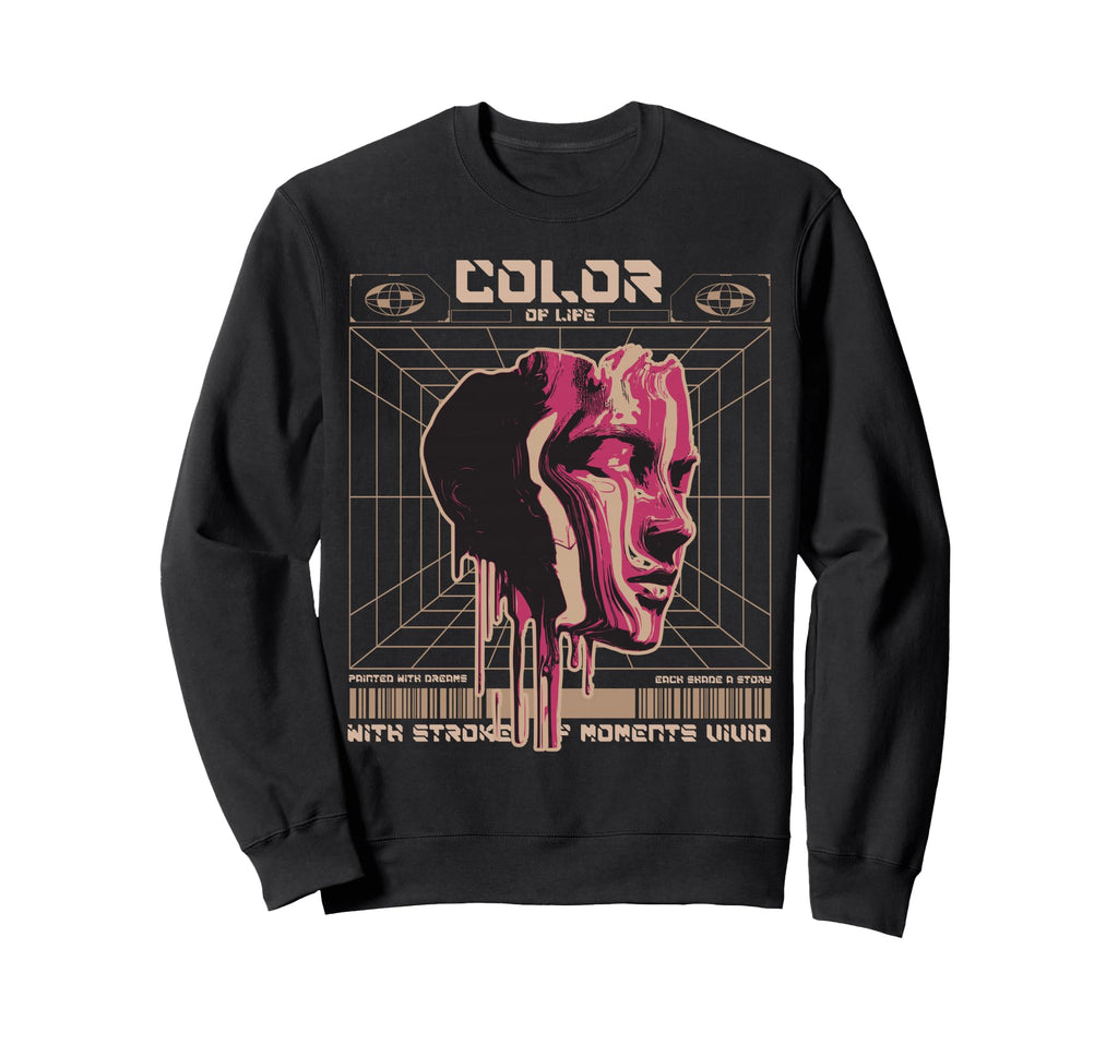 Y2K Color Bold Urban Graffiti Sweatshirt - Graphic Print Men Women - T-Shirt, Sweatshirt, Hoodie