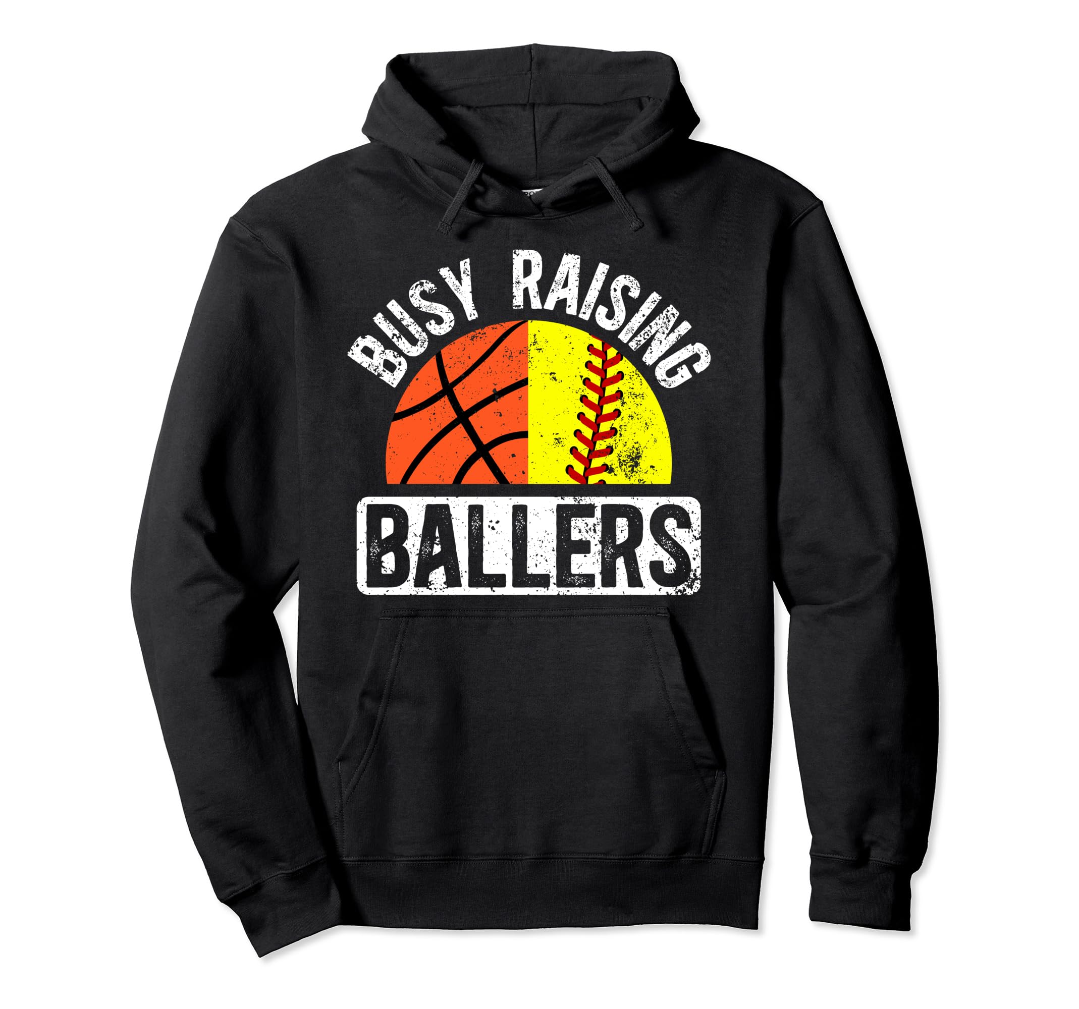 Busy Raising Ballers Basketball Hoodie - Aesthetic Graphic Men Women - T-Shirt, Sweatshirt, Hoodie