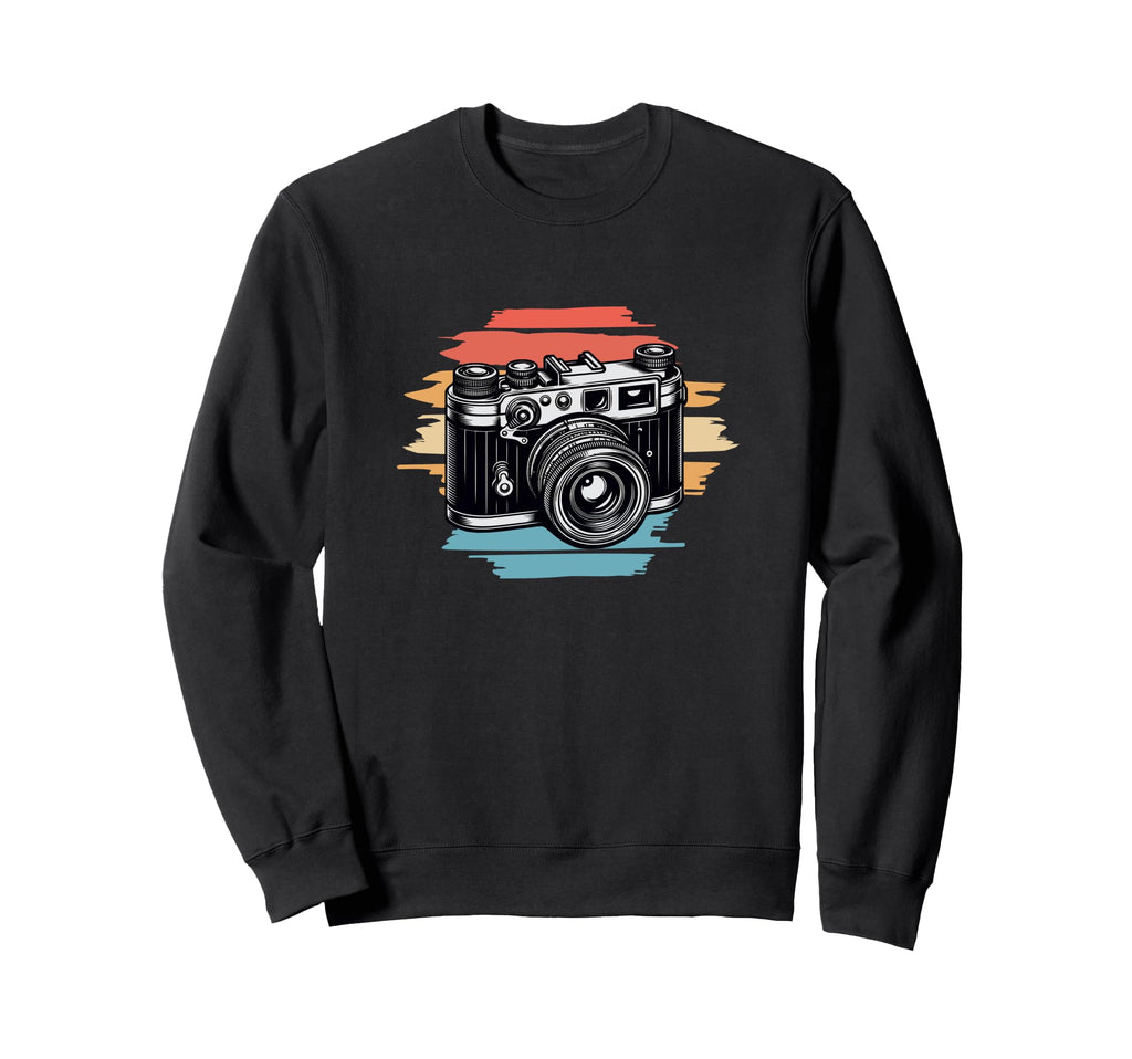 Photography Lovers Camera Sweatshirt - Minimalist Print for Adults - T-Shirt, Sweatshirt, Hoodie
