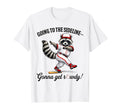 Baseball Mom Racoon Going To Sideline T-Shirt - Aesthetic Graphic Unisex - T-Shirt, Sweatshirt, Hoodie