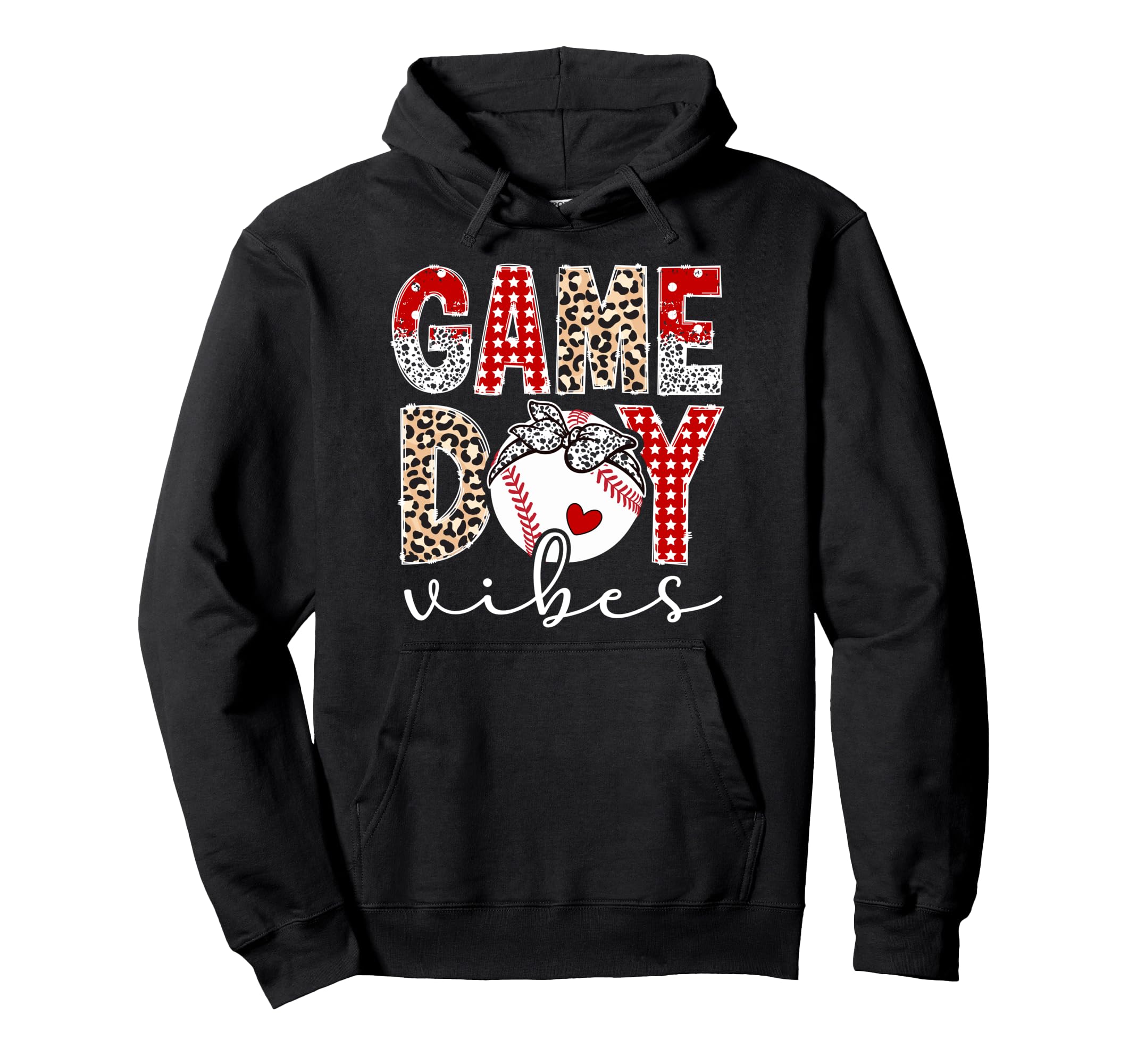 Game Day Vibes Baseball Game Day Hoodie - Casual Everyday Wear Men Women - T-Shirt, Sweatshirt, Hoodie