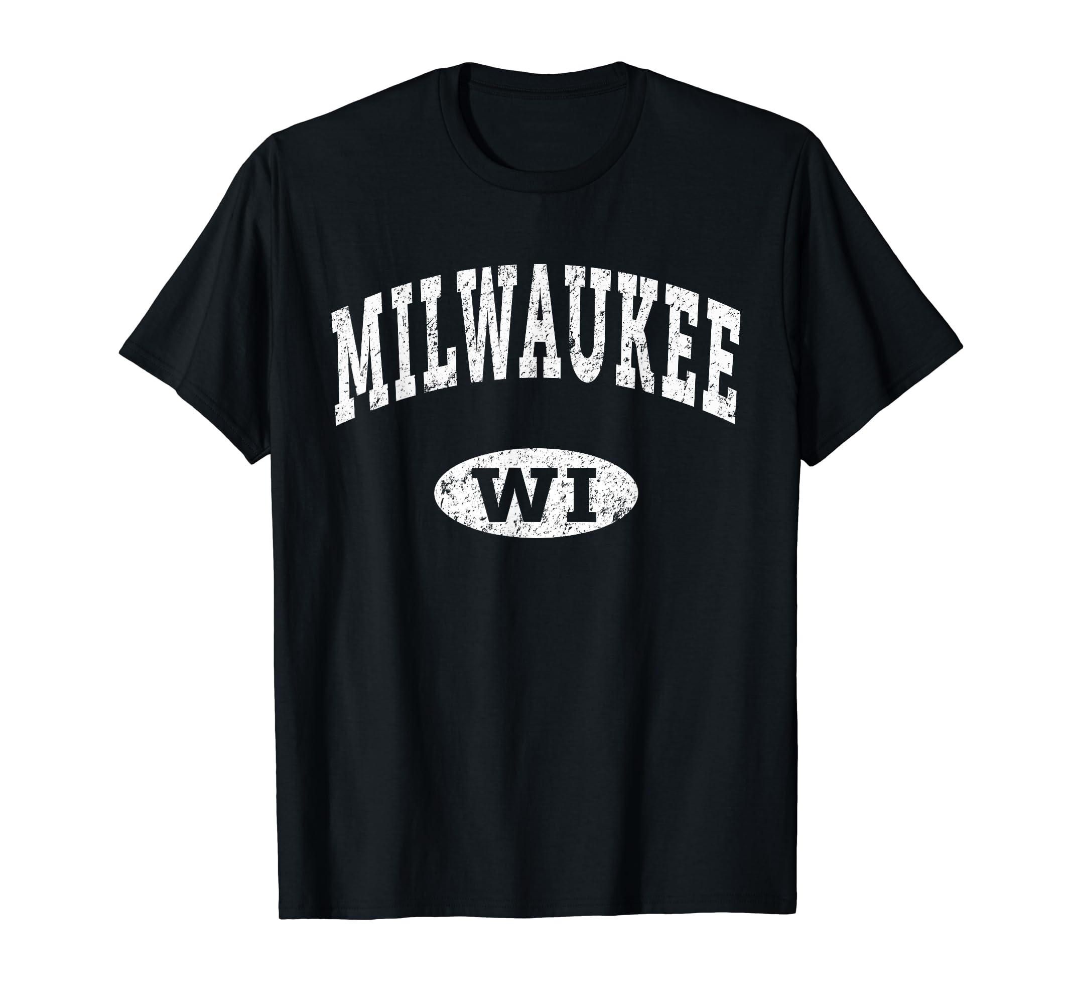 Milwaukee Wi Distressed T-Shirt - Novelty Apparel Men Women - T-Shirt, Sweatshirt, Hoodie