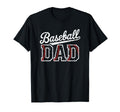 Baseball Dad Distressed Varsity T-Shirt - Fun Novelty Design Men Women - T-Shirt, Sweatshirt, Hoodie