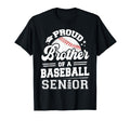 Proud Brother Baseball Senior 2024 T-Shirt - Fun Novelty Design for Adults - T-Shirt, Sweatshirt, Hoodie