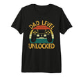 Mens Dad Level Unlocked Video Gamer T-Shirt - Custom Art Print Unisex - T-Shirt, Sweatshirt, Hoodie